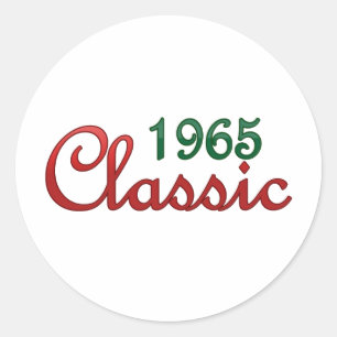 Klassik 1965 runder aufkleber