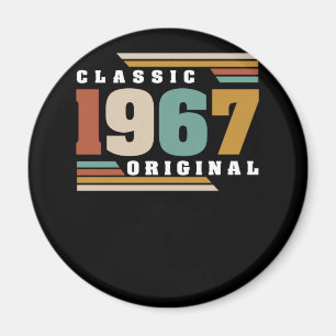 Klassik 1967 Original 55. Geburtstag 55 Jahre alt Magnet