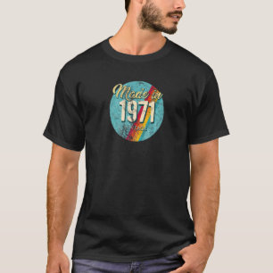 Klassik 1971 Vintag Groovy Geburtstag T-Shirt