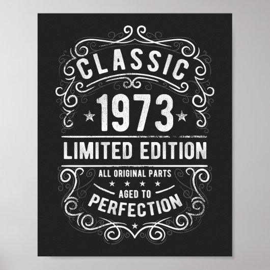 Klassik 1973 | Limited Edition Birthday Gift Poster (Vorne)