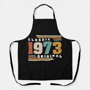Klassik 1973 Original 49. Geburtstag 49. Schürze