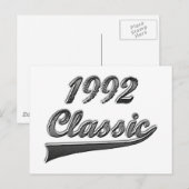 Klassik 1992 postkarte (Vorne/Hinten)
