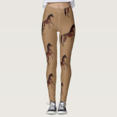 Klassik, Bucht, Trottpferd Leggings (Vorderseite)