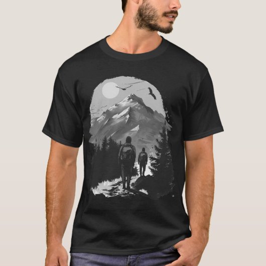 Klassik für Wanderfreunde T-Shirt (Vorderseite)