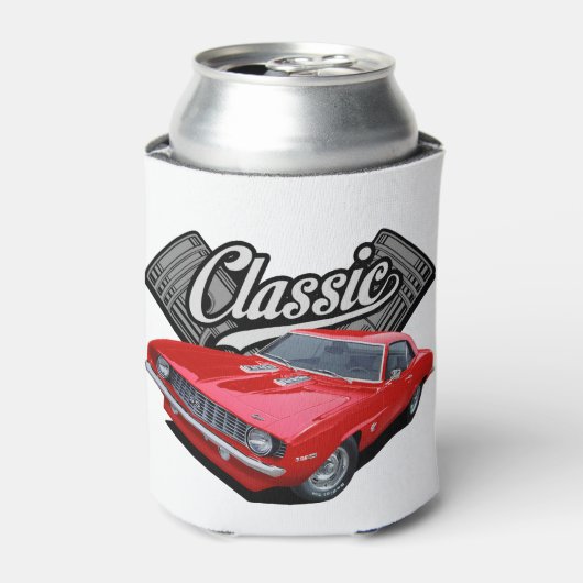 Klassik in Rot Dosenkühler (Kanne Vorderseite)