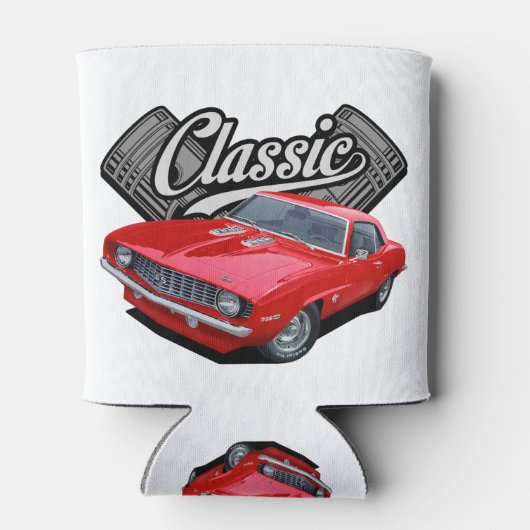 Klassik in Rot Dosenkühler (Rückseite)