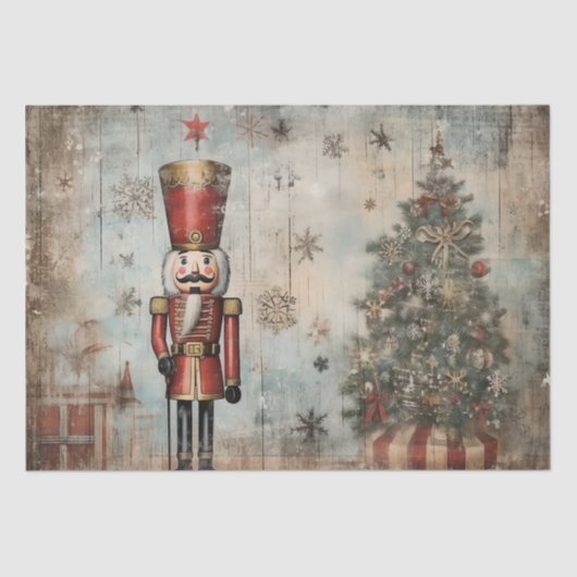 Klassik mit Drehung: Edgy Nutcracker Tissue Seidenpapier (Vorderseite)