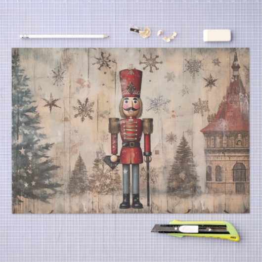 Klassik mit Drehung: Edgy Nutcracker Tissue Seidenpapier (Handwerk)