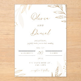 Klassik & Romantik "Zwei Seelen, ein Herz, Acryleinladungen