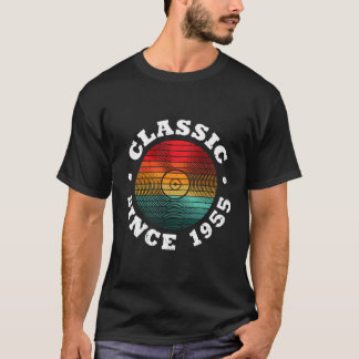 Klassik Seit 1955 Retro Vinyl Record Vintag Birt T-Shirt