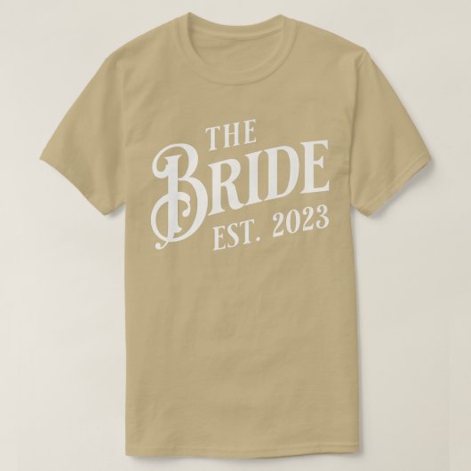 Klassik The Bride Est T-Shirt (Design vorne)
