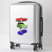 Klassik- und Sportwagen Clipart Aufkleber (Koffer)