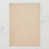 KLASSIKALE, HANDSCHRIFTLICHE WEDD-MENÜKARTE MENÜKARTE (Rückseite)