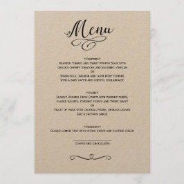 KLASSIKALE MENÜKKARTE MENÜKARTE