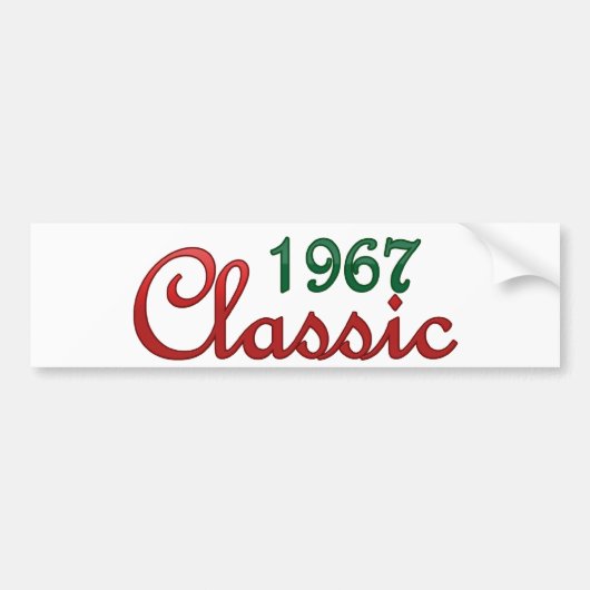 Klassiker 1967 autoaufkleber (Vorne)