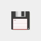 Klassiker 3,5" rote Diskette-Post-Itanmerkungen Post-it Klebezettel (Vorderseite)