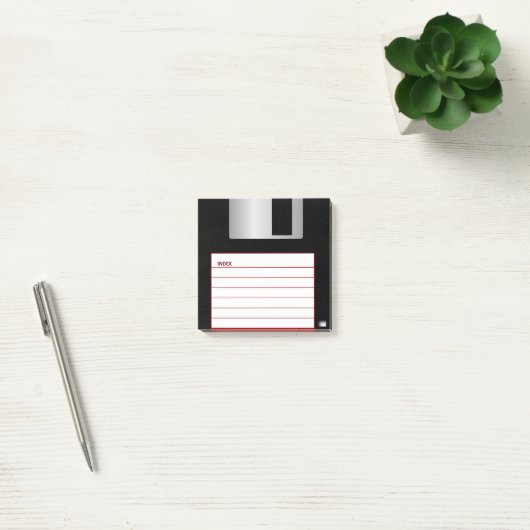 Klassiker 3,5" rote Diskette-Post-Itanmerkungen Post-it Klebezettel (Büro)