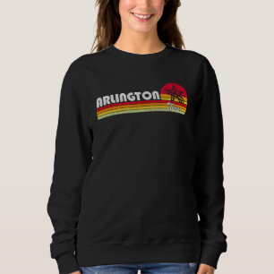 Klassiker 70er 80er Souvenir Vintage Retro Arlingt Sweatshirt