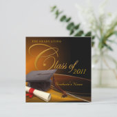 Klassiker-Abschluss Einladung (Stehend Vorderseite)