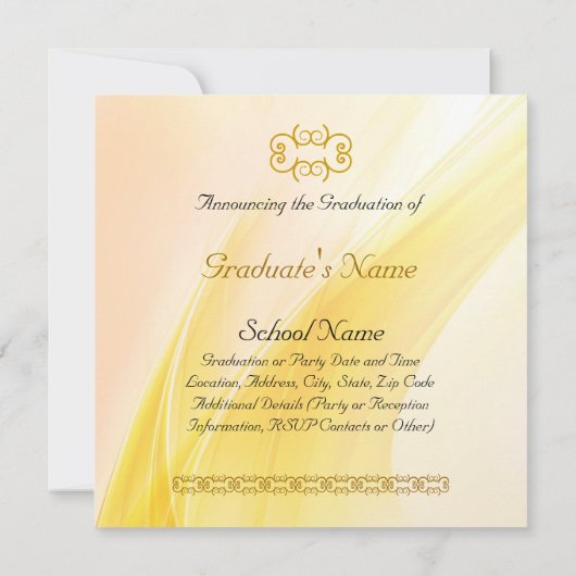 Klassiker-Abschluss Einladung (Rückseite)