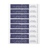 Klassiker-Absolvent-Verpackung um Rücksendeadresse (Bogen)