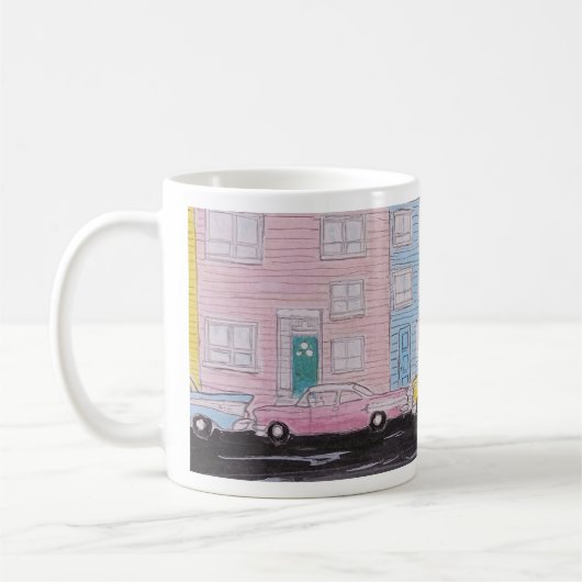 Klassiker auf Geleebohnenreihe St johns Newfundlan Kaffeetasse (Links)