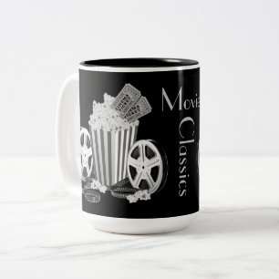 Klassiker aus Schwarz und Weiß Zweifarbige Tasse