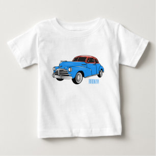 Klassiker-Auto 1948 Cartoon-Illustration Baby T-shirt