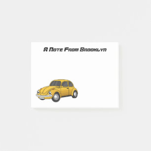 Klassiker-Auto-Cartoon Post-it Klebezettel