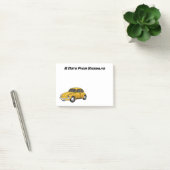 Klassiker-Auto-Cartoon Post-it Klebezettel (Büro)