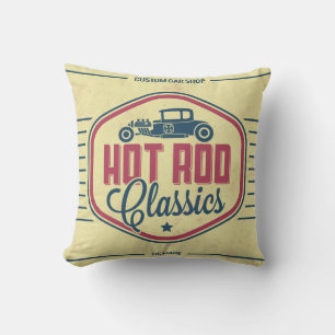 Klassiker Auto Retro Etikett Mann Höhle Akzent Kis Kissen