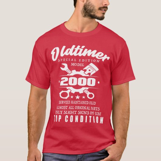 Klassiker Auto Sonderedition Modell 2000 Geburtsta T-Shirt (Vorderseite)