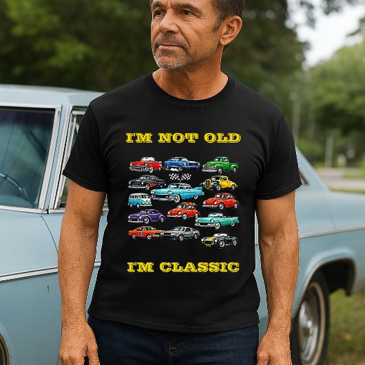 Klassiker-Autocollage-Geburtstagsvorlage T-Shirt