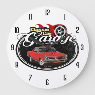 Klassiker-Autogarage GTO Große Wanduhr