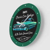 Klassiker-Autogarage Vaters oder irgendeines ander Große Wanduhr (Winkel)