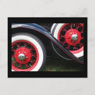 Klassiker-Autoreifen-Postkarte Postkarte