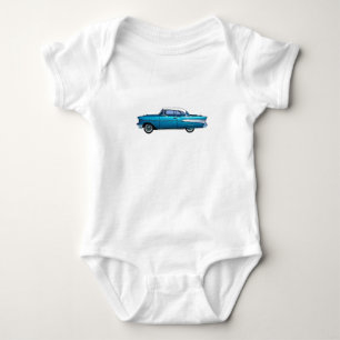 Klassiker-Autos 1957 Chevy BelAire Baby-Body Baby Strampler