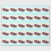Klassiker-Autos Geschenkpapier (Flach)