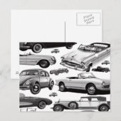 Klassiker-Autos Postkarte (Vorne/Hinten)