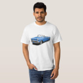 Klassiker"Bel Air" des Blaus 1957 konvertierbares T-Shirt (Vorne ganz)