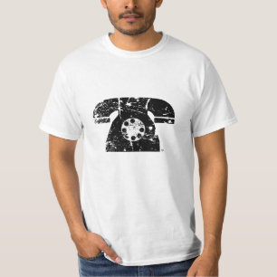 Klassiker beunruhigter Drehtelefon-T - Shirt