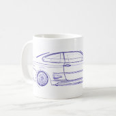 Klassiker BMWs E46 Kaffeetasse (Vorderseite Links)