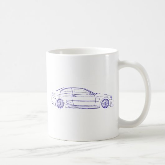 Klassiker BMWs E46 Kaffeetasse (Rechts)