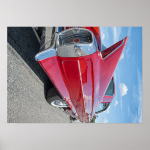 Klassiker Cadillac-frisiertes Auto 1962 Poster