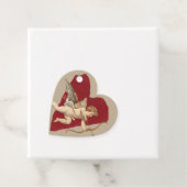 Klassiker der kühnen Romanze Roter Herzengel Bogen Geschenkanhänger (Beispiel)