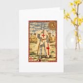 KLASSIKER DER RITTER-TEMPLAR KARTE (Gelbe Blume)