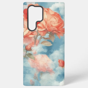 Klassiker - Engelhaft rosa und rote Rosen in weich Samsung Galaxy Hülle