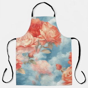 Klassiker - Engelhaft rosa und rote Rosen in weich Schürze