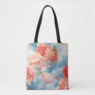 Klassiker - Engelhaft rosa und rote Rosen in weich Tasche