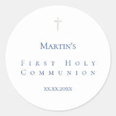 Klassiker Erste Heilige Kommune Runder Aufkleber (Vorderseite)